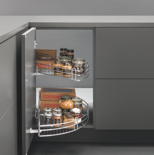 Kit girelli mezzaluna 1 staffa finitura Cromo 